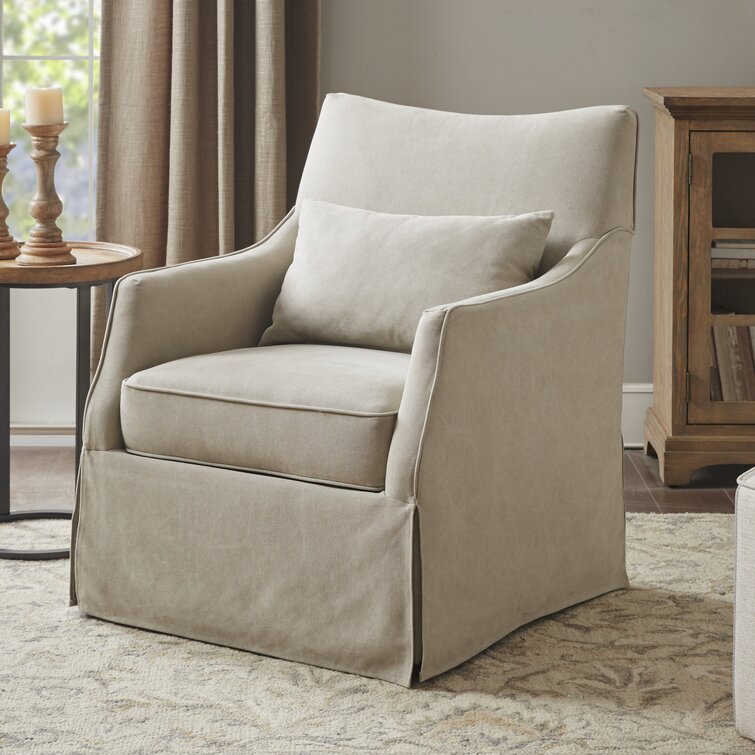 Farmhouse armchair with discount ottoman